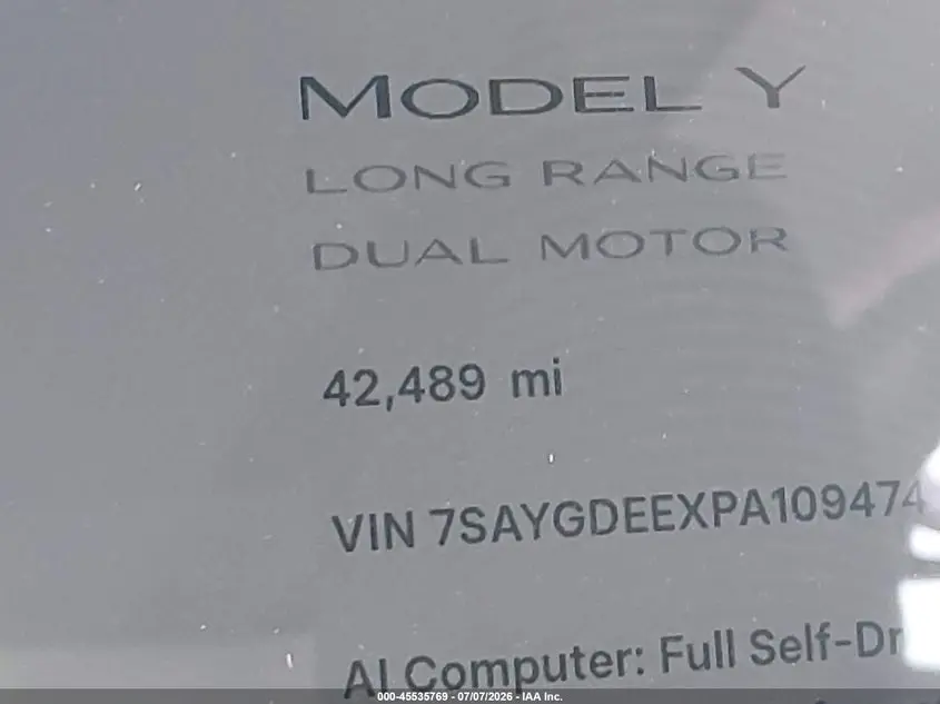 2023 TESLA MODEL Y  