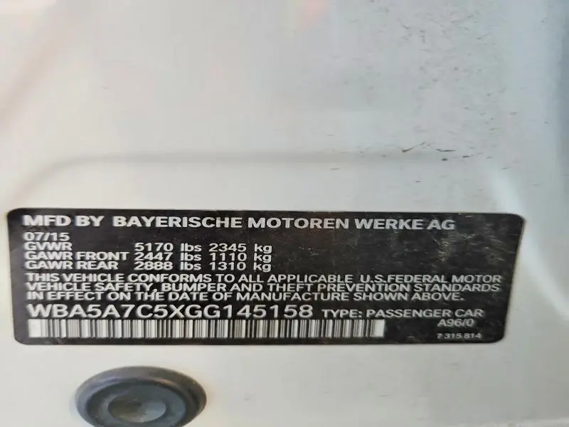 2016 BMW 528 XI  