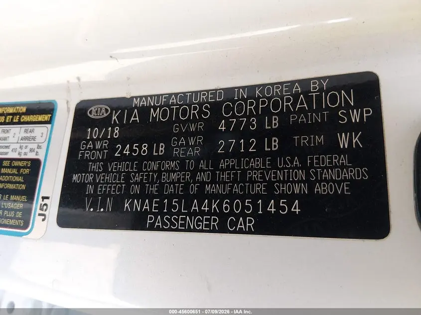 2019 KIA STINGER  
