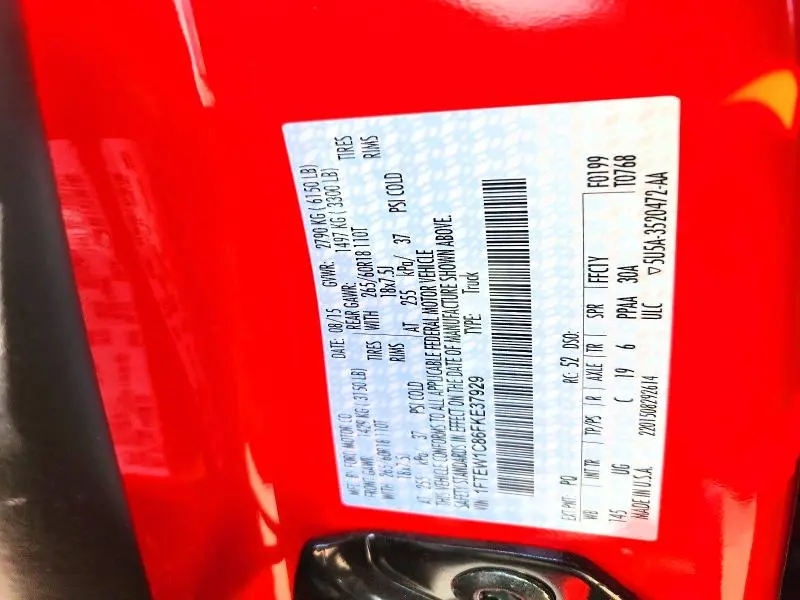 2015 FORD F150 SUPERCREW  