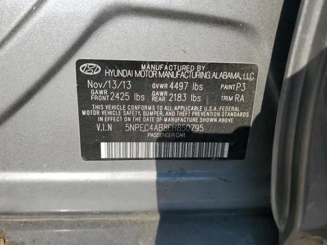 2014 HYUNDAI SONATA SE  