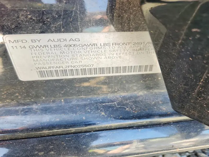 2015 AUDI A4 PREMIUM PLUS  