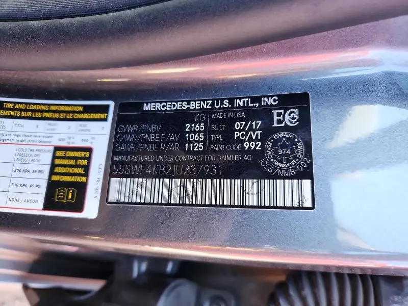 2018 MERCEDES-BENZ C 300 4MATIC  