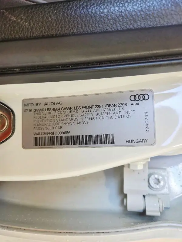 2017 AUDI A3 PREMIUM PLUS  
