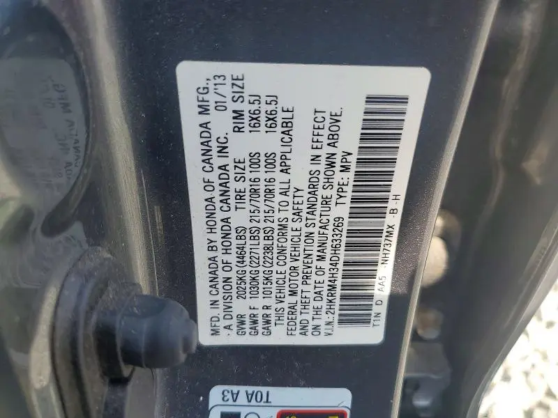2013 HONDA CR-V LX  
