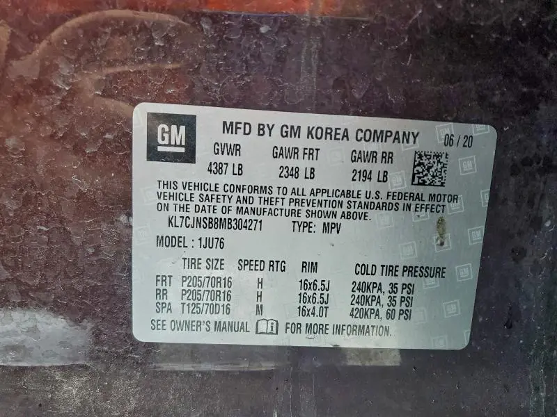 2021 CHEVROLET TRAX LS  