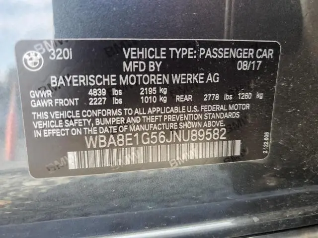 2018 BMW 320 I  