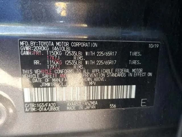 2020 TOYOTA RAV4 XLE  