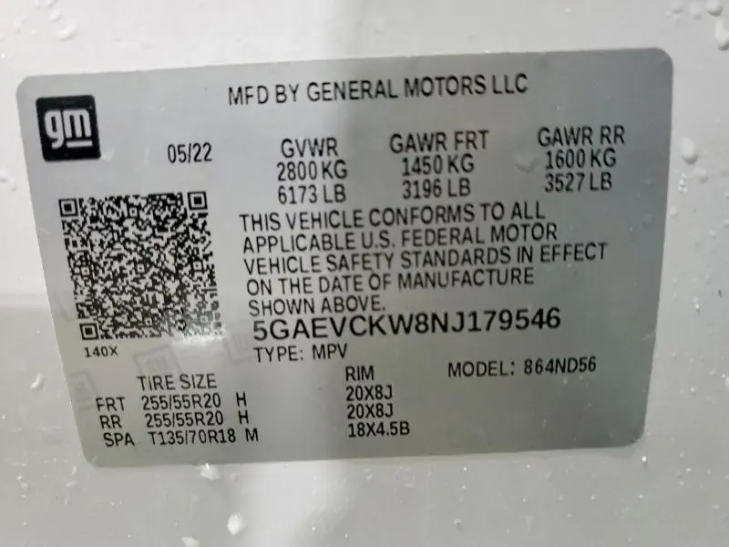 2022 BUICK ENCLAVE AVENIR  