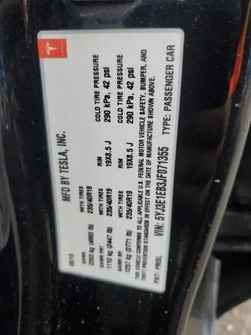 2018 TESLA MODEL 3   