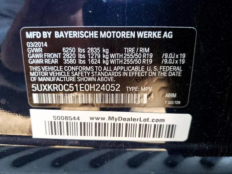 2014 BMW X5 XDRIVE35I  