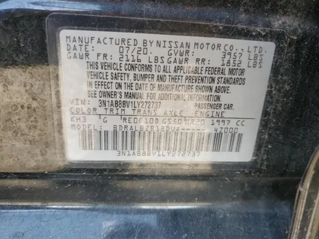 2020 NISSAN SENTRA S  