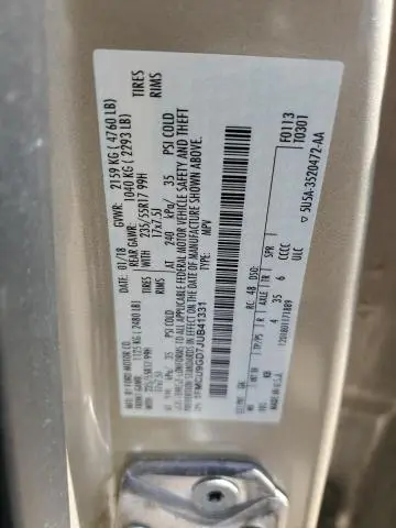 2018 FORD ESCAPE SE
