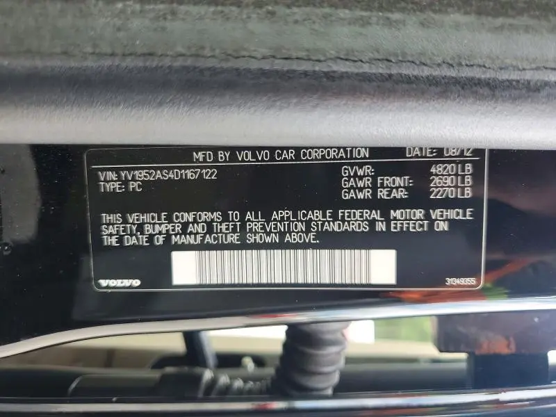 2013 VOLVO S80 3.2  