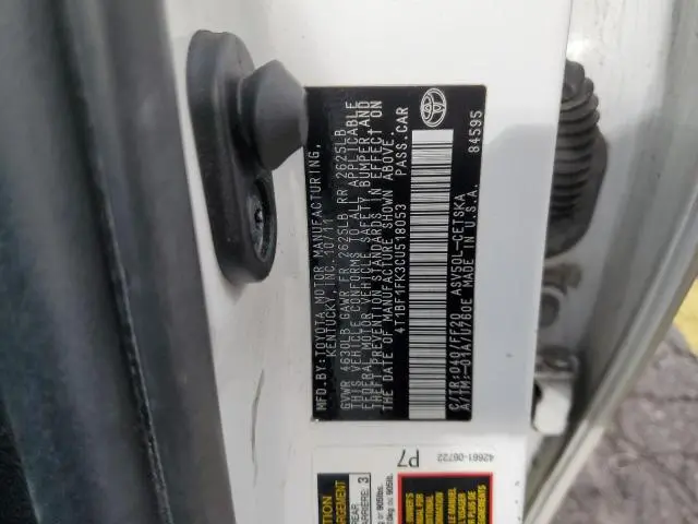 2012 TOYOTA CAMRY BASE  