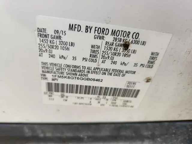 2016 FORD EXPLORER SPORT  