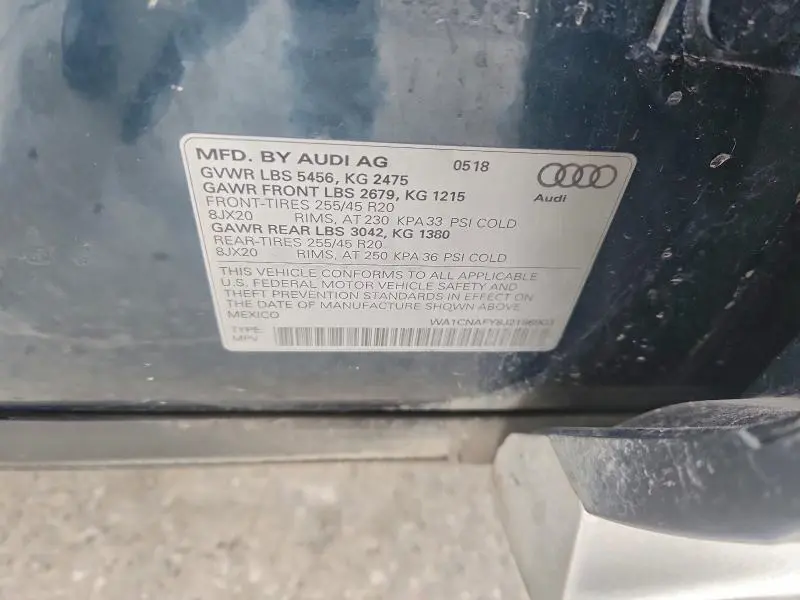 2018 AUDI Q5 PRESTIGE  