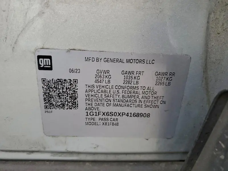 2023 CHEVROLET BOLT EV 2LT  