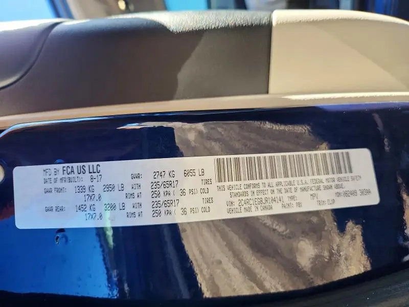 2018 CHRYSLER PACIFICA TOURING L PLUS  