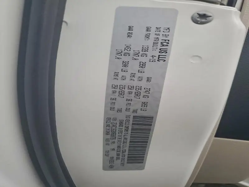 2019 CHRYSLER PACIFICA TOURING L  