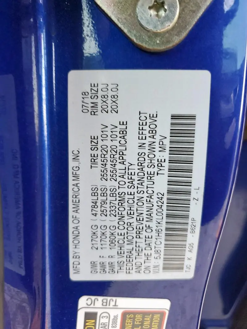 2019 ACURA RDX A-SPEC  