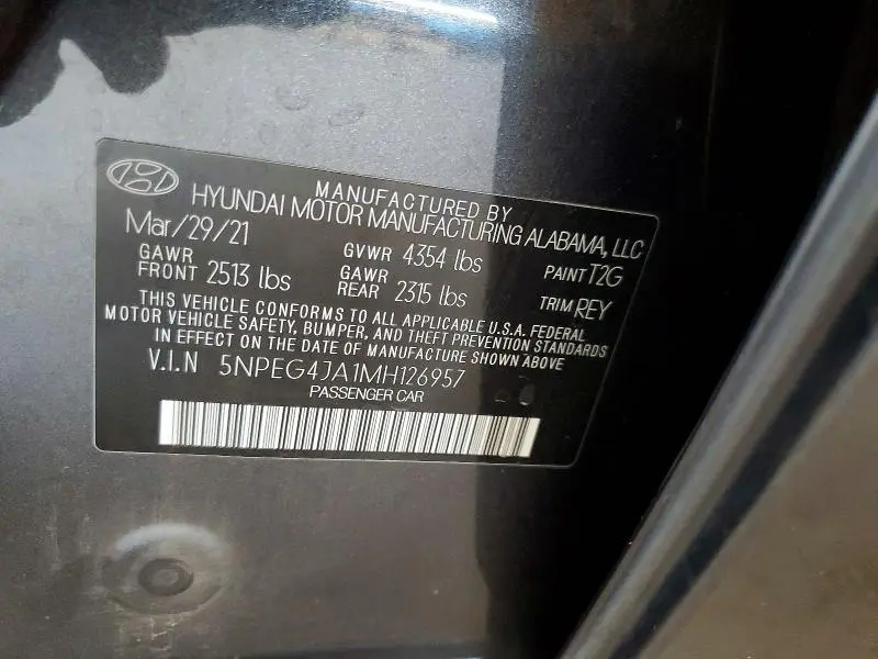 2021 HYUNDAI SONATA SE  