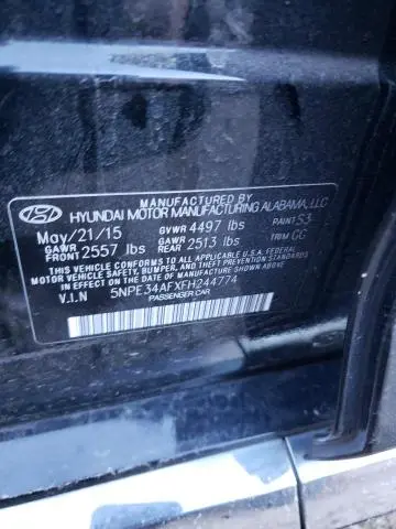 2015 HYUNDAI SONATA SPORT  