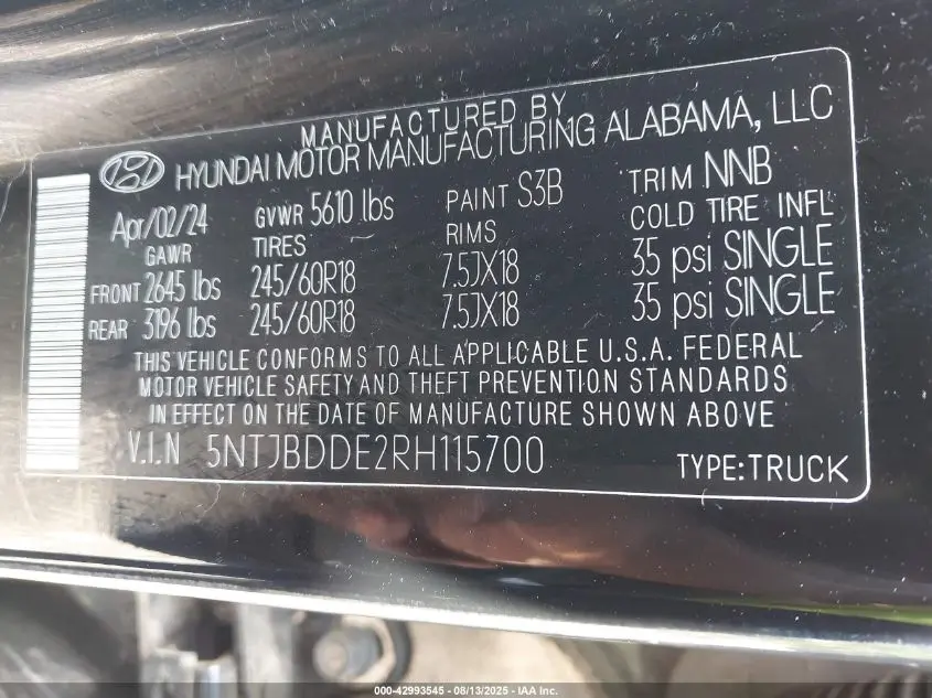 2024 HYUNDAI SANTA CRUZ SEL