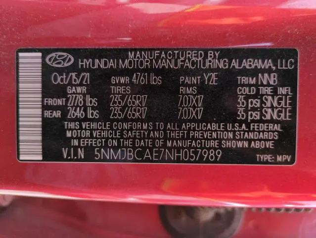 2022 HYUNDAI TUCSON SEL  