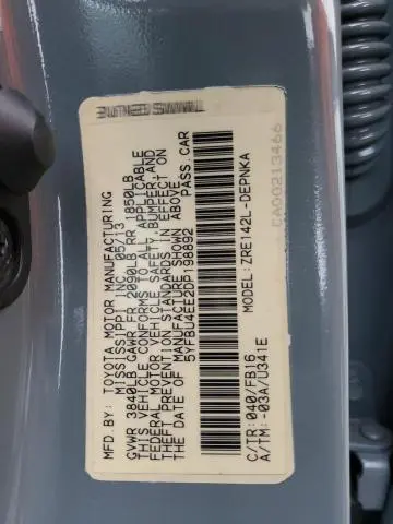 2013 TOYOTA COROLLA BASE  