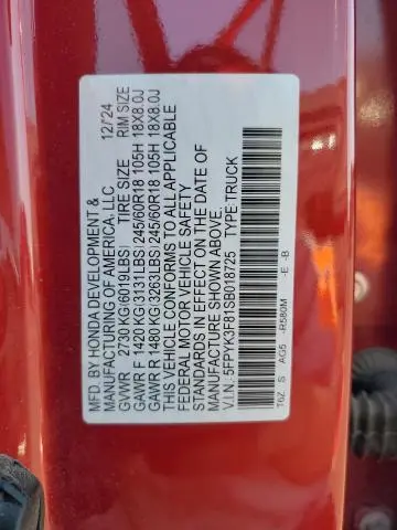 2025 HONDA RIDGELINE BLACK EDITION  