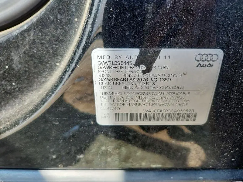 2012 AUDI Q5 PREMIUM  