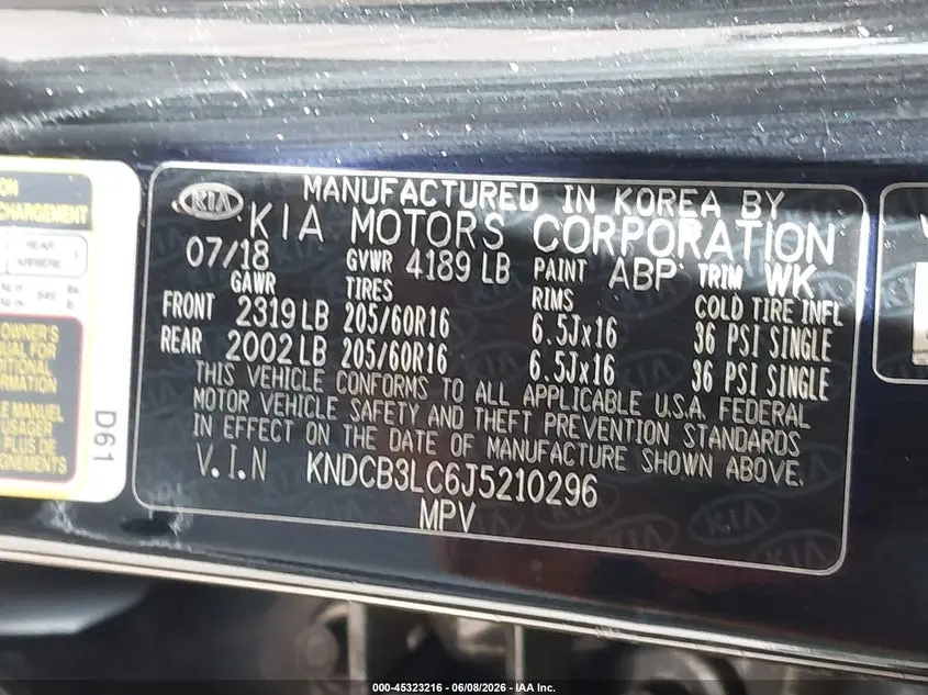 2018 KIA NIRO LX