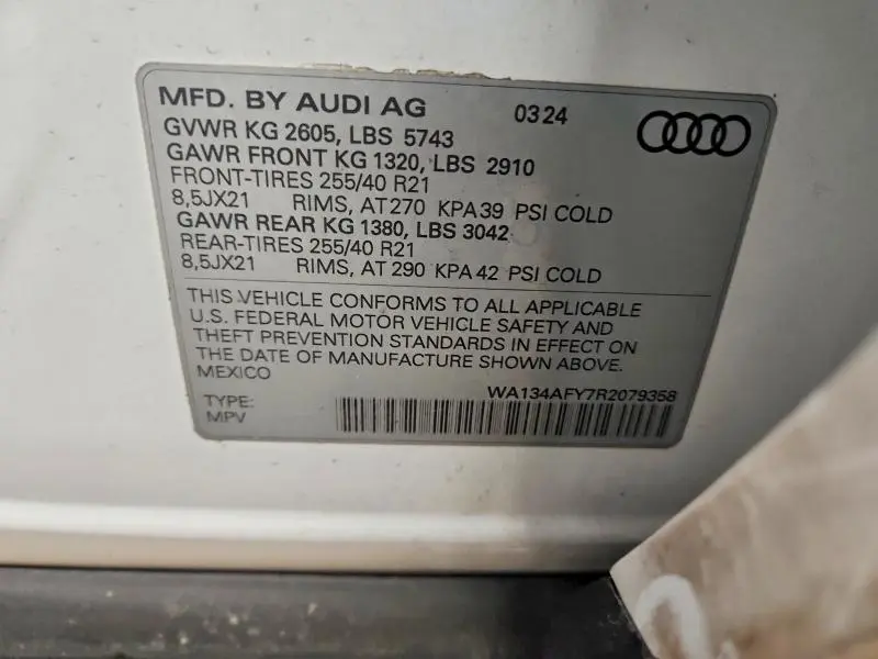 2024 AUDI SQ5 SPORTBACK PRESTIGE  