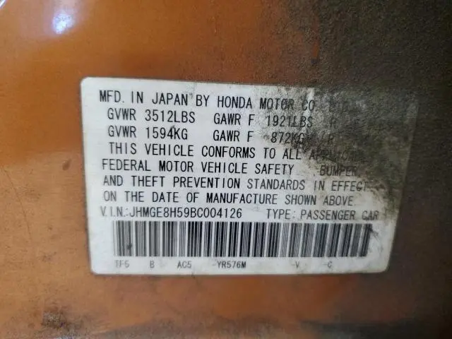 2011 HONDA FIT SPORT