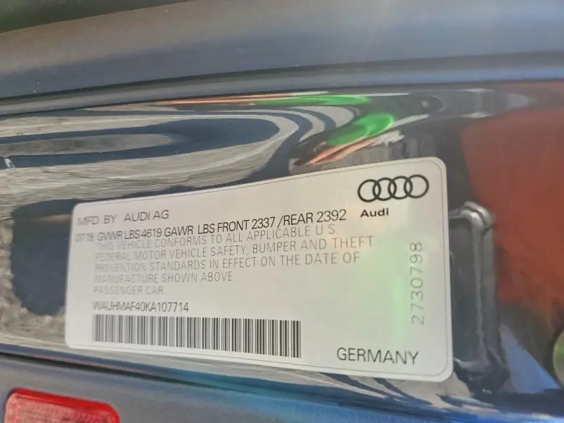 2019 AUDI A4 PREMIUM PLUS  