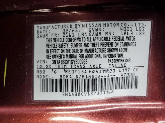 2025 NISSAN SENTRA SV  