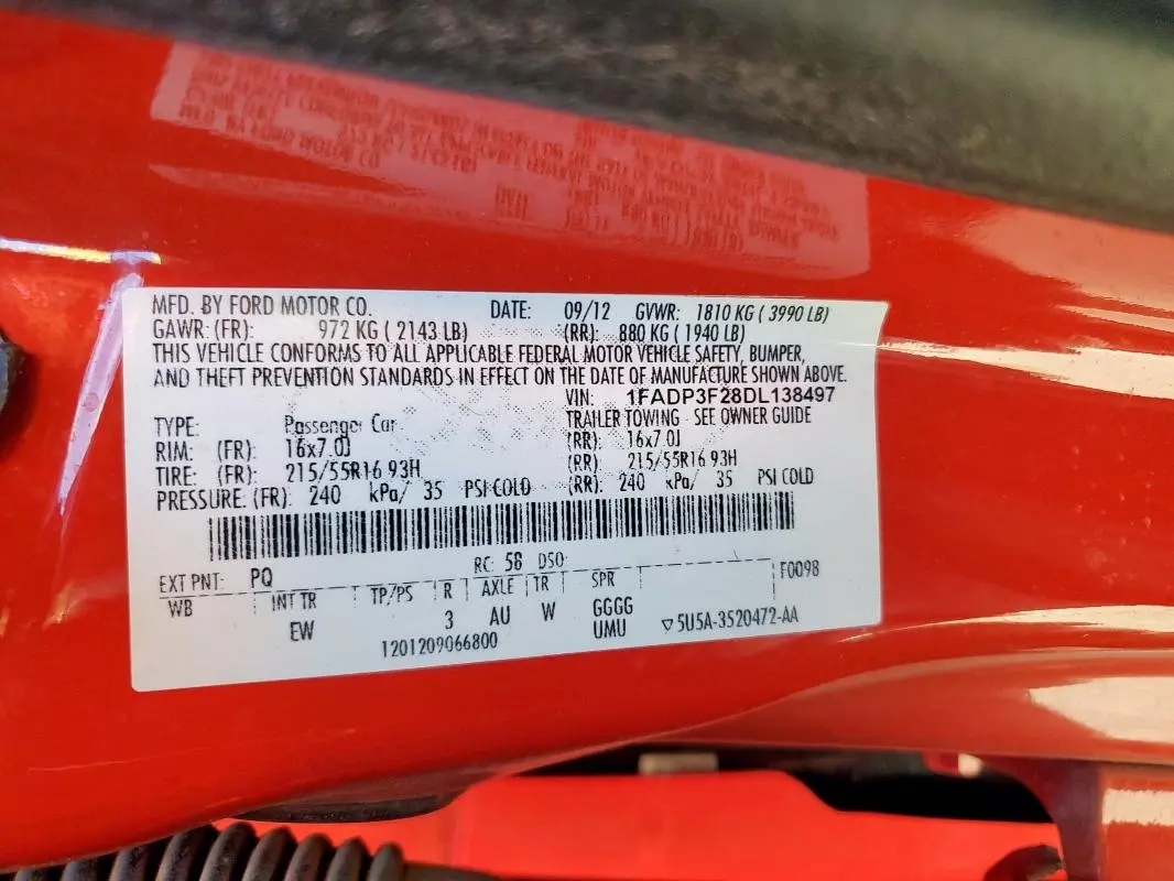 2013 FORD FOCUS SE  