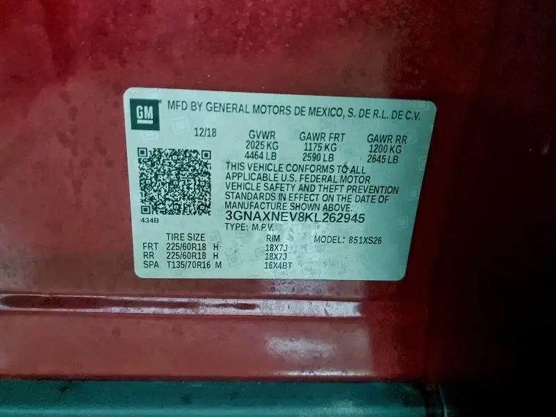 2019 CHEVROLET EQUINOX PREMIER  