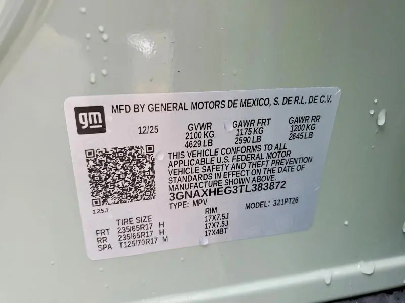 2026 CHEVROLET EQUINOX LT  