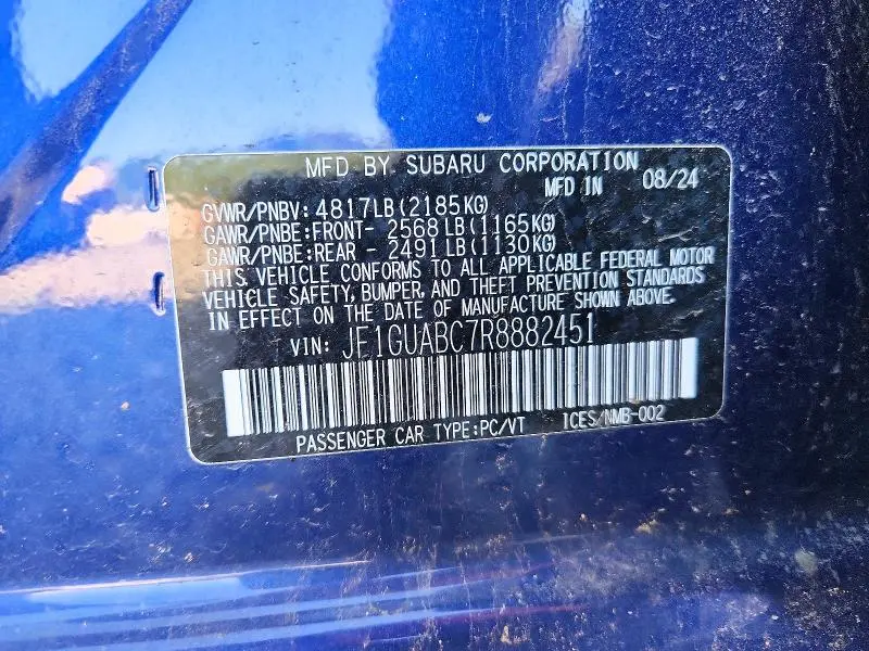 2024 SUBARU IMPREZA   