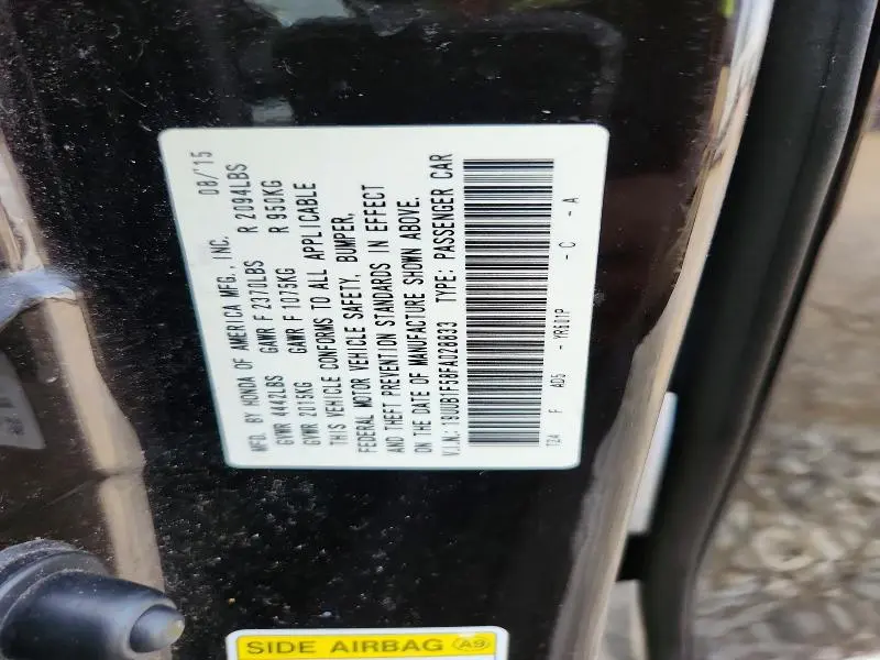 2015 ACURA TLX TECH  