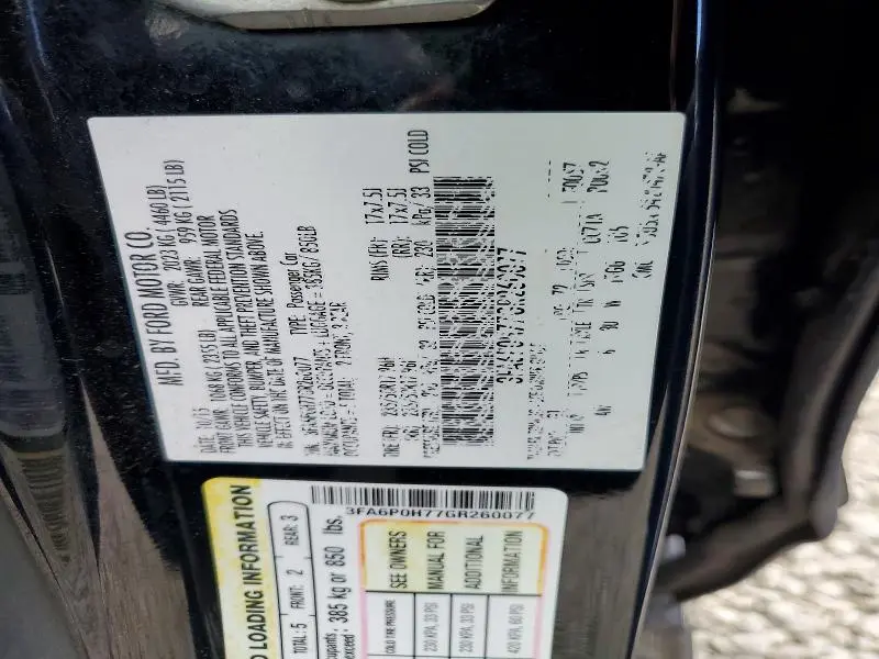 2016 FORD FUSION SE  