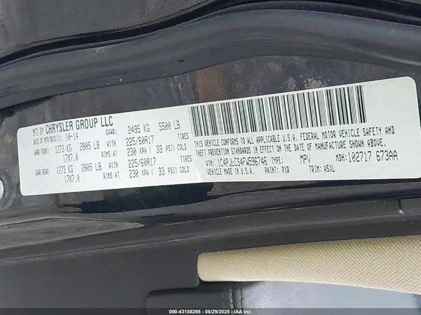 2015 JEEP CHEROKEE LATITUDE