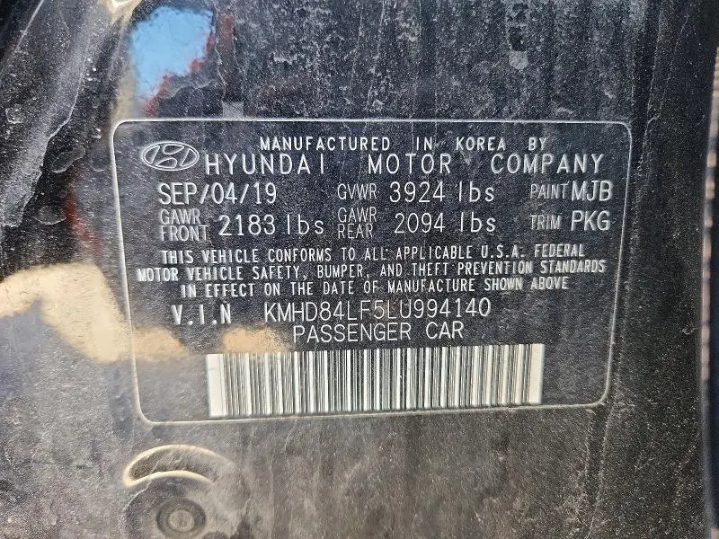 2020 HYUNDAI ELANTRA SEL  