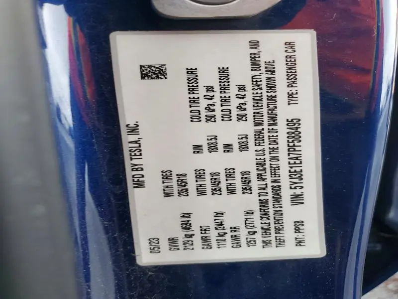 2023 TESLA MODEL 3   