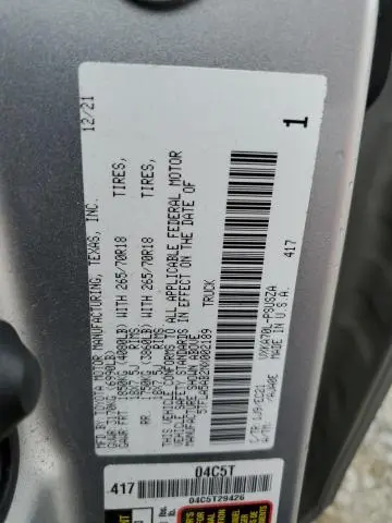 2022 TOYOTA TUNDRA CREWMAX SR  