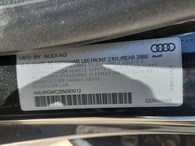 2014 AUDI A7 PREMIUM PLUS  