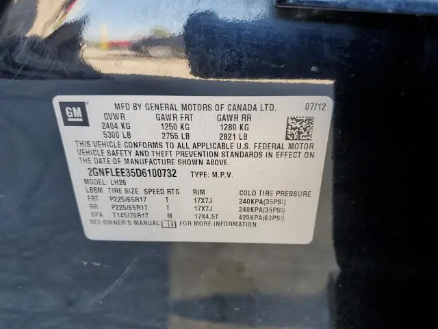 2013 CHEVROLET EQUINOX LT  