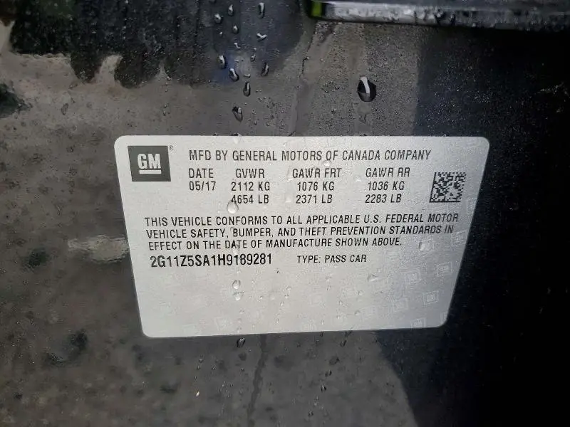 2017 CHEVROLET IMPALA LS  